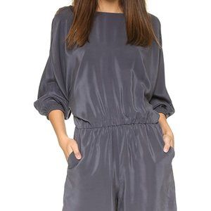 Club Monaco Silk Long Sleeve Romper Size 6